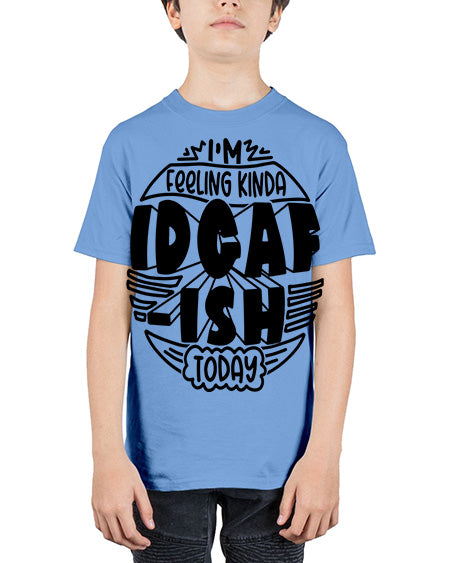 im feeling kinda idgafish today 10# - shark-fish - Youth Tee Unisex