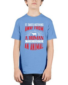 it takes nothing away from a human 283# - vegan - Youth Tee Unisex