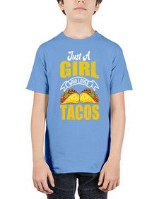 just a girl who loves tacos 1254# - tacos - Youth Tee Unisex