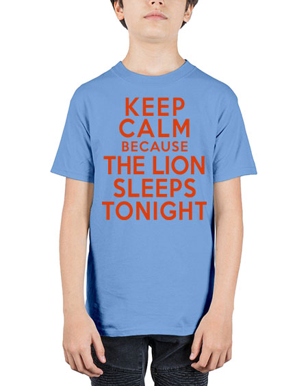 keep calm because the lion sleep tonight - lion - Youth Tee Unisex