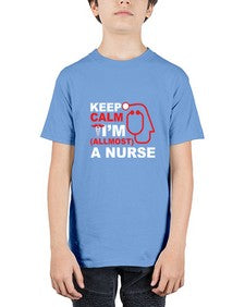 keep calm i m allmost a nurse 1024# - nurse - Youth Tee Unisex