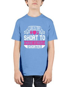 life is too short to make others shorter 317# - vegan - Youth Tee Unisex
