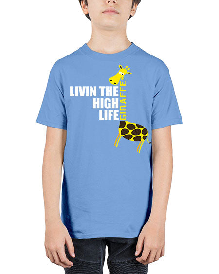 living the high life giraffe - giraffee - Youth Tee Unisex