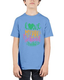love my pre school tribe 521# - prek headstart - Youth Tee Unisex