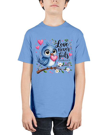 love never fails 63# - birds - Youth Tee Unisex