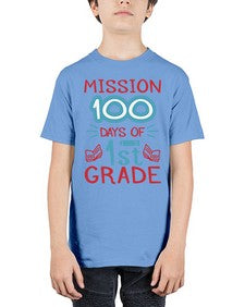 mission one hundred days of first grade 533# - first grade - Youth Tee Unisex