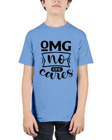 omg no one cares 969# - sarcastic - Youth Tee Unisex