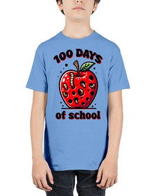 one hundred Days of School Apple 572# - one hundred days - Youth Tee Unisex