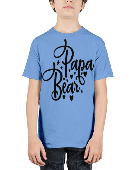 papa bear 219# - bears - animals - Youth Tee Unisex