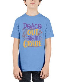 peace out eighth grade 616# - eighth grade - Youth Tee Unisex
