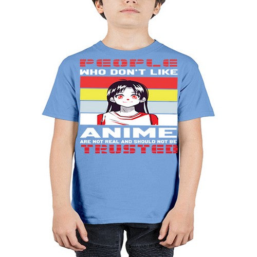 people who dont like anime are not to be trusted273# - anime - Youth Tee Unisex