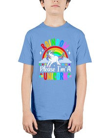 rainbow please im a unicorn 364# - unicorn - Youth Tee Unisex