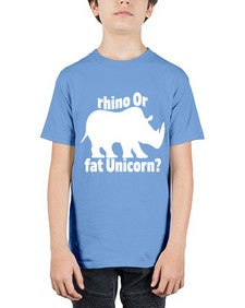 rhino or fat unicorn 376# - unicorn - Youth Tee Unisex