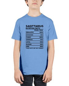 sagittarius Nutrition Facts 400# - sagittarius - Youth Tee Unisex