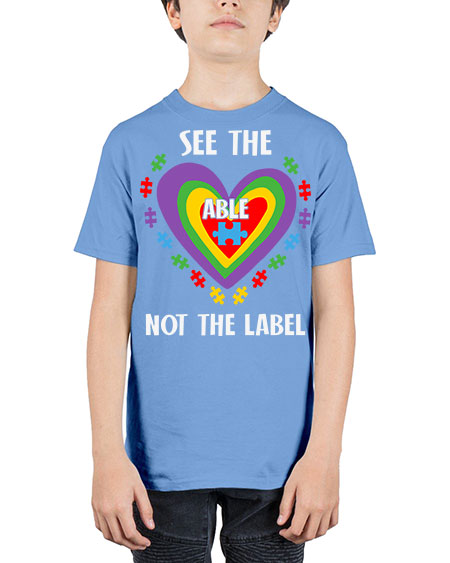 see the able not the 115# - autism - Youth Tee Unisex