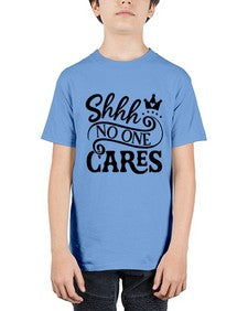 shhh no one cares 1041# - sassy - Youth Tee Unisex