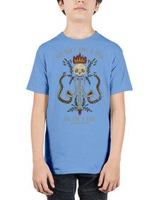skull 1069# - skull and bones - Youth Tee Unisex