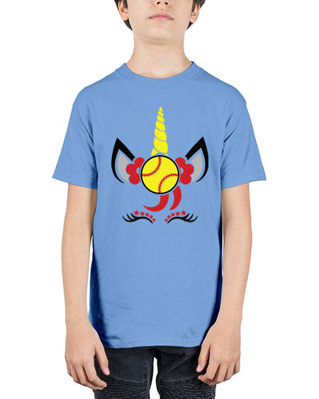 softball unicorn 401# - softball - Youth Tee Unisex