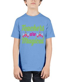 teachers are magical 428# - unicorn - Youth Tee Unisex