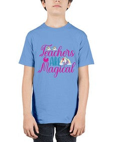 teachers are magical 429# - unicorn - Youth Tee Unisex