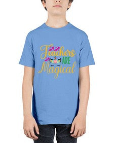 teachers are magical 430# - unicorn - Youth Tee Unisex