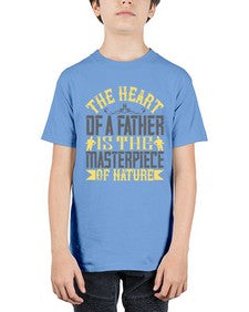 the heart of a father is the masterpiece of nature 590# - parents day - Youth Tee Unisex
