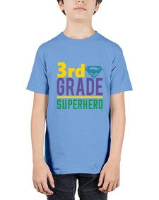 third Grade Superhero 976# - third grade - Youth Tee Unisex
