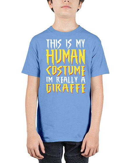 this is my human costume im really a giraffe - giraffee - Youth Tee Unisex