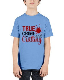 true crime and cralting 1188# - true crime - Youth Tee Unisex