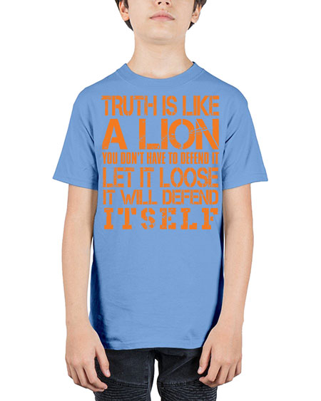 truth is like a lion - lion - Youth Tee Unisex