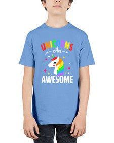 unicorns are awesome 520# - unicorn - Youth Tee Unisex