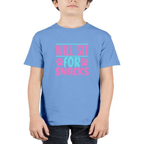 will sit for snacks Style 57# - dogs - Youth Tee Unisex