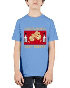 write drunk edit sober 497# - drinking - Youth Tee Unisex