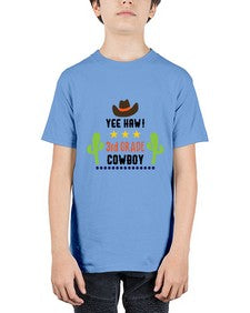 yee haa cowboy rd grade 1258# - western - Youth Tee Unisex