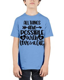 All Things Are Possible Style 75# - cats - Youth Tee Unisex