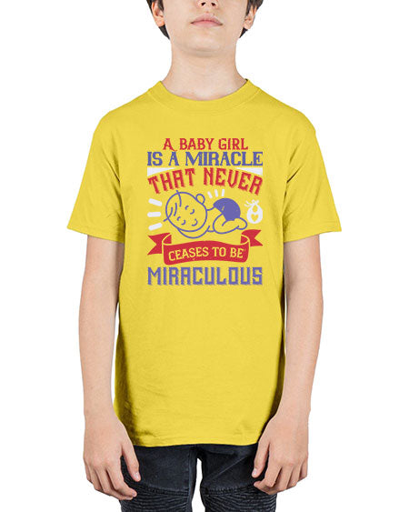 A baby girl is a miracle that never ceases to be miraculous Style 257# - baby - Youth Tee Unisex