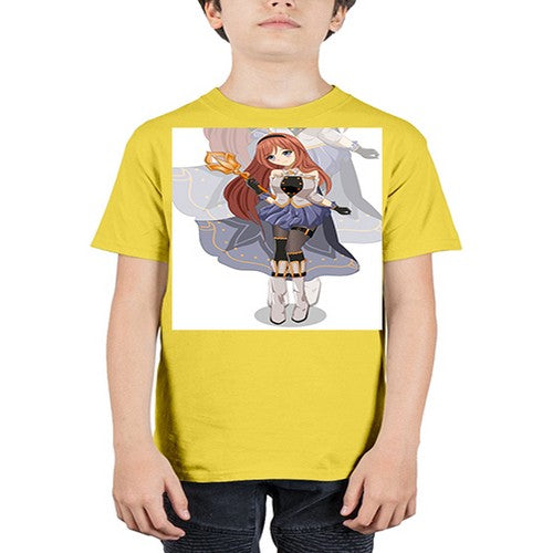 A beautiful girl with magic wand game 23# - anime - Youth Tee Unisex