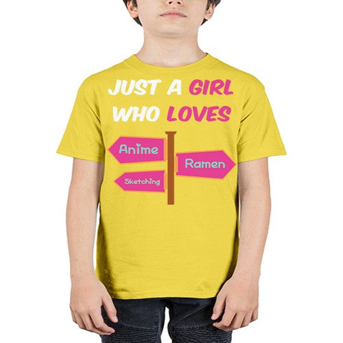 AGirl Who Love Anime Ramen Anime 189# - anime - Youth Tee Unisex