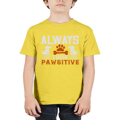 Always Think Pawsitive Style 133# - dogs - Youth Tee Unisex