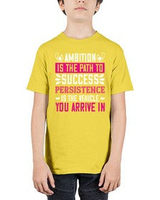 Ambition is the path to success persistence is the vehicle you arrive in Style 40# - nurse - Youth Tee Unisex