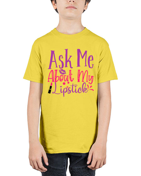 Ask Me About My Lipstick Style 254# - beauty - fashion - Youth Tee Unisex
