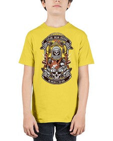 Astronaut Skull 243# - skull and bones - Youth Tee Unisex