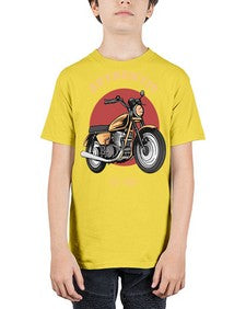 Authentic 8# - motorcycle - Youth Tee Unisex
