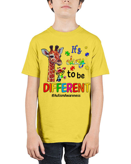 Autism Giraffe - autism - Youth Tee Unisex
