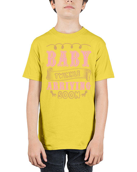 Baby Rwinkle arriving soon Style 30# - baby shower - Youth Tee Unisex