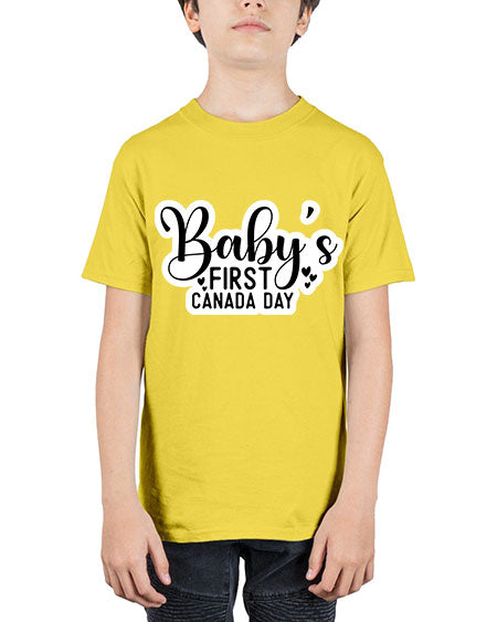 Baby s First Canada Day 275# - baby - Youth Tee Unisex