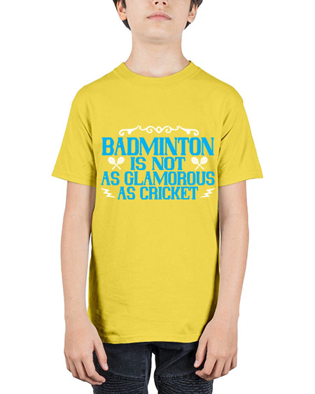 Badminton is not as glamorous as cricket 2354# - badminton - Youth Tee Unisex