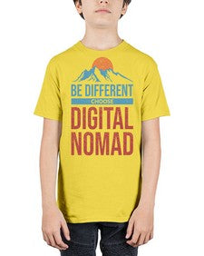 Be Different Choose Digital Nomad 28# - internet - Youth Tee Unisex