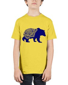 BearMandala 253# - mandala - Youth Tee Unisex