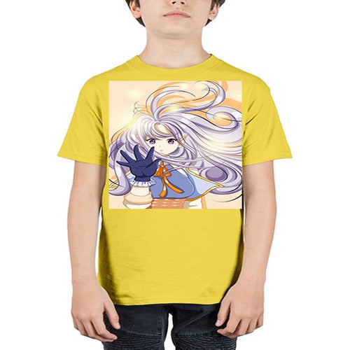 Beautiful and cute fairy with long purple hair 68# - anime - Youth Tee Unisex